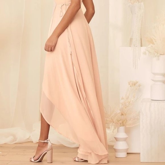 High-Low Maxi Wrap Dress - Picture 3 of 10